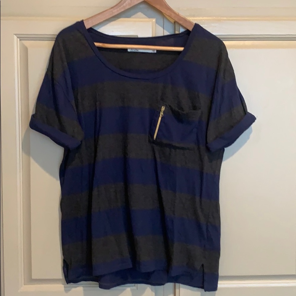 Madewell (Hi Line) T-shirt with zipper